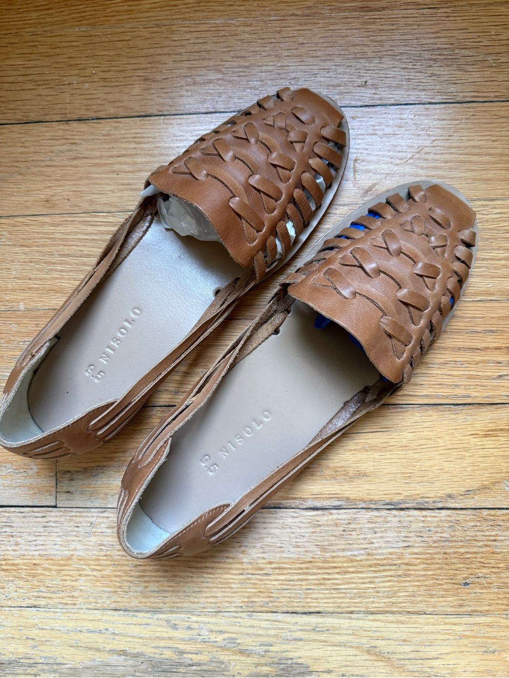 Nisolo Huarache Leather Slip-On Flats